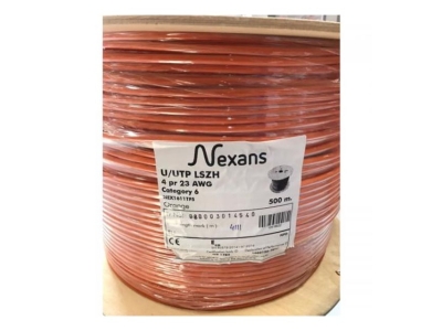 CAT 6  UTP LSZH (HF) 500 MT DATA KABLOSU NEXANS