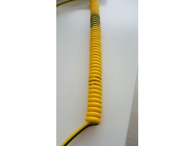 1x6mm2 Groundflex Spiral Kablo Çalışır Uzunluk 6 Metre Uç Boyları 75-75
